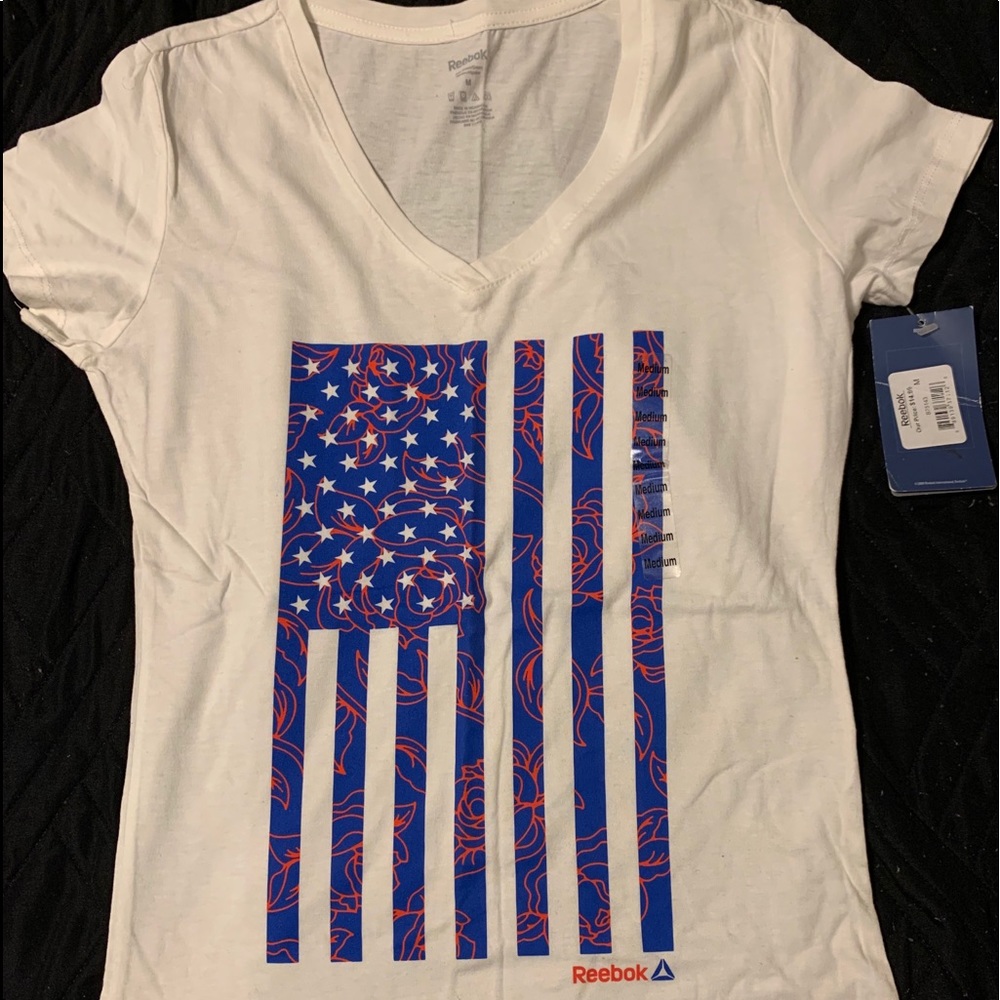 Reebok American flag shirt